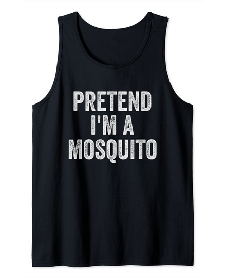 Discover Lazy Halloween Costume Shirt Pretend I'm A MosquitoTank Top