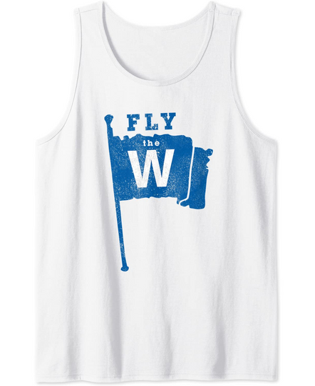 Discover Fly The W Chicago Baseball Winning Flag Distressed Tank Top