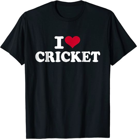 Discover I Love Cricket T Shirt