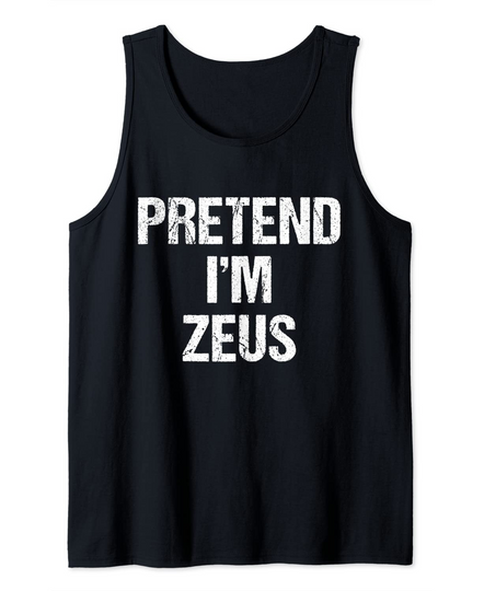 Discover Pretend I'm Zeus Costume Greek God Halloween Party Tank Top