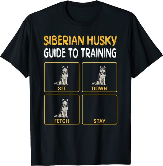 Discover Siberian Husky Guide To Training Dog Obedience T-Shirt