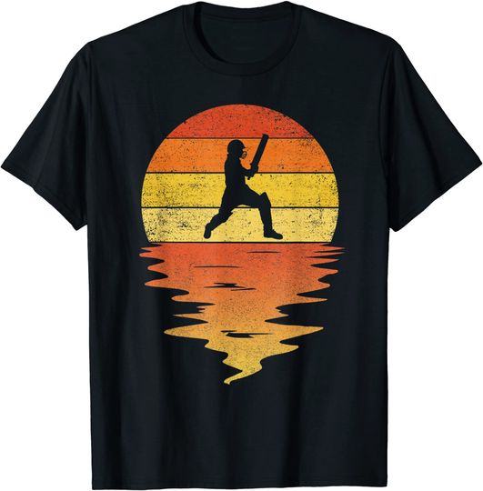 Discover Cricket shirt retro sunset 70s vintage Cricket T Shirt