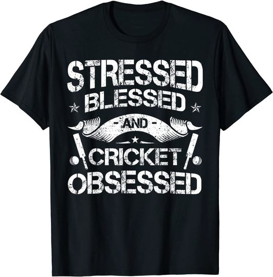 Discover Cricket Lover Player Batsman Bowler Fielder Wicket Keeper T Shirt