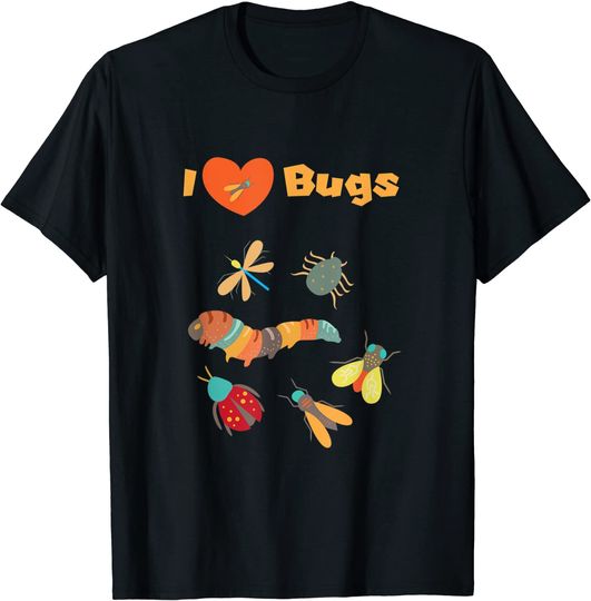 Discover I Love Bugs Insect Bug Collecting Design for Collectors T Shirt