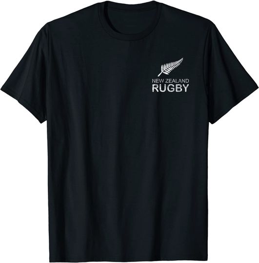 Discover New Zealand Fern Rugby Fan  T-Shirt