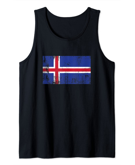 Discover Iceland Icelandic Flag Gift Football-Fan Sports Adults Kids Tank Top