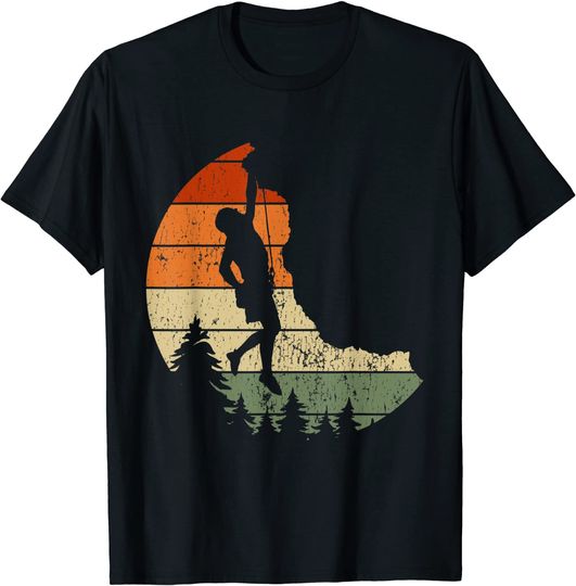 Discover Retro Rock Climbing Vintage Climber T-Shirt