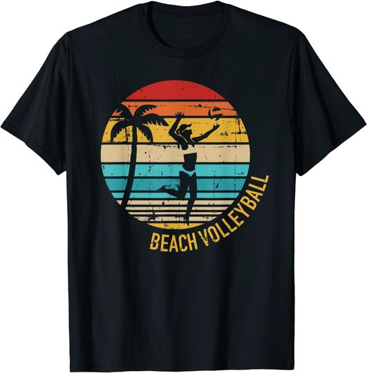 Discover Beach volleyball vintage retro T-Shirt
