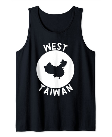 Discover West Taiwan China Map Tank Top