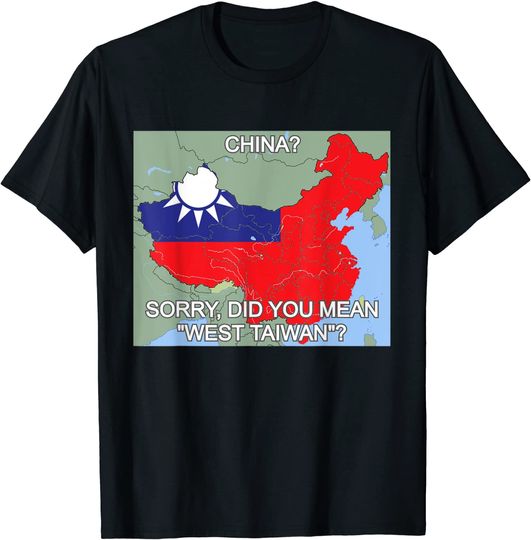 Discover West Taiwan Shirt Taiwan Map West Taiwan T Shirt