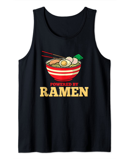 Discover Powered By Ramen Japanese Anime Noodles Tank Top