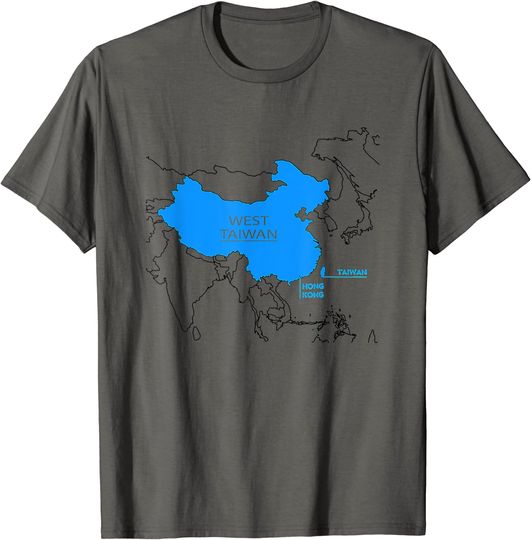 Discover China Map Define China Is West Taiwan T Shirt