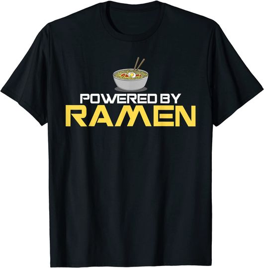 Discover Powered By Ramen Japanese Anime Noodles T Shirt