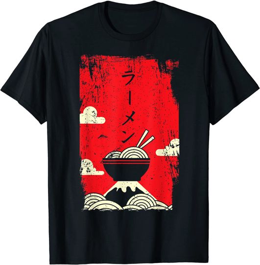 Discover Ramen Noodles Japanese Art T Shirt