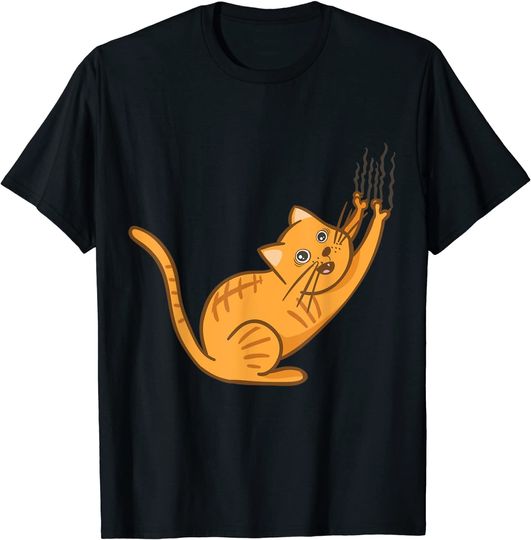 Discover Cartoon cat with claws cat motif T-Shirt