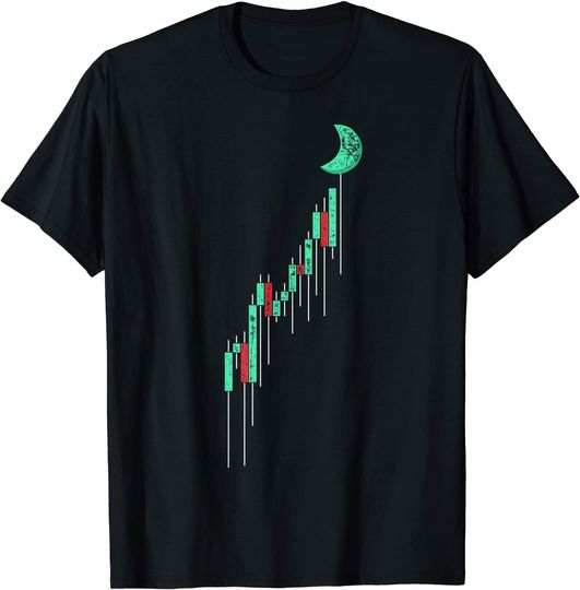 Discover Crypto Trading Hodl Vintage Stock Chart To The Moon T Shirt