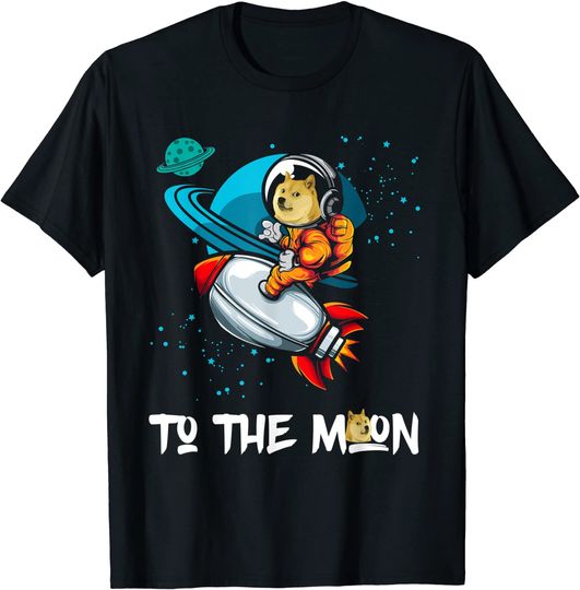 Discover Dogecoin to the Moon Doge Coin Crypto Currency T Shirt