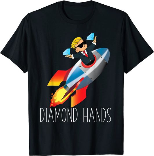Discover WallStreetBets WSB Rocket Ship To The Moon No Paper Hands T Shirt
