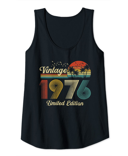 Discover Womens 45 Year Old Vintage Classic 1976 Retro Limited Edition Men Tank Top