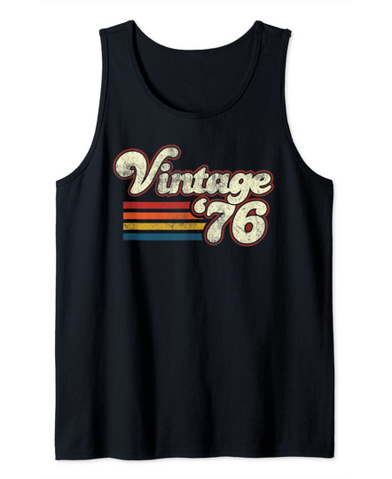 Discover Vintage 1976 45th Birthday Tank Top