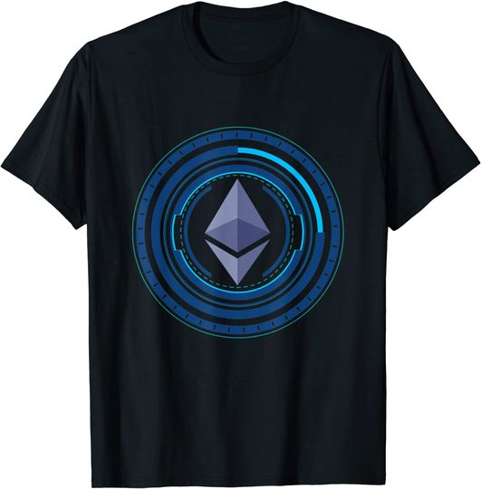 Discover Ethereum ETH Crypto Trader Space To Moon Rocket Freedom Gift T-Shirt