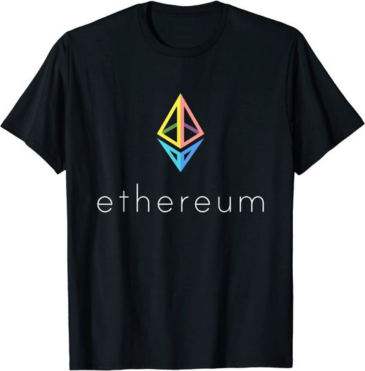 Discover Ethereum Logo Colored Coin Crypto Bitcoin Trader Miner Gift T-Shirt