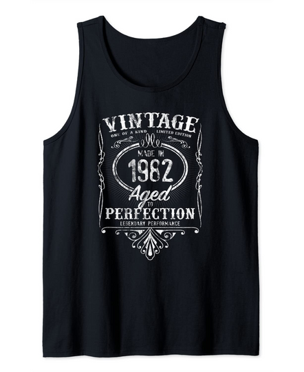 Discover Vintage Made In 1982 Classic 39th Birthday Tank Top