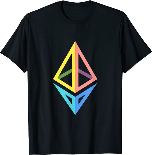 Discover Ethereum Logo ETH Coin Crypto Bitcoin Trader Miner Gift T-Shirt