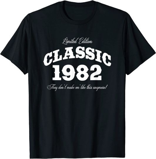 Discover Gift for 38 Year Old: Vintage Classic Car 1982 38th Birthday T-Shirt