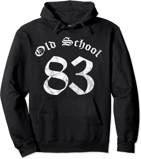 Discover 37th birthday gift vintage old school born in year 1983 Pullover Hoodie