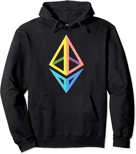 Discover Ethereum Logo ETH Coin Crypto Bitcoin Trader Miner Gift Pullover Hoodie