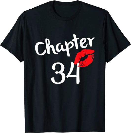 Discover 34th Happy Birthday Lips Girls Born In 1987 T Shirt