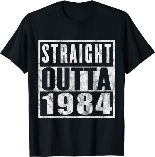 Discover Straight Outta 1984 37th Birthday 37 Years Old T Shirt