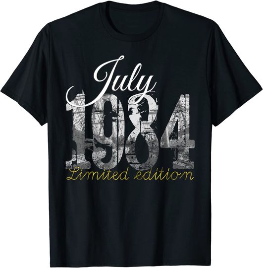 Discover July 1984 Tee 37 Year Old Shirt 1984 37th Birthday T Shirt