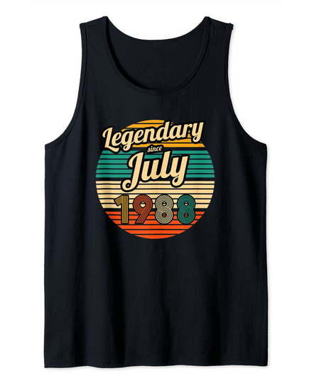 Discover Legendary since July 1988 33th Birthday Tank Top