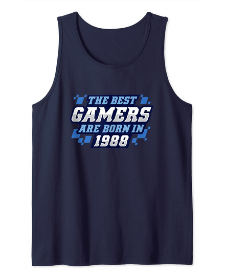 Discover 32 Year Old Video Gamer 1988 32nd Birthday Tank Top