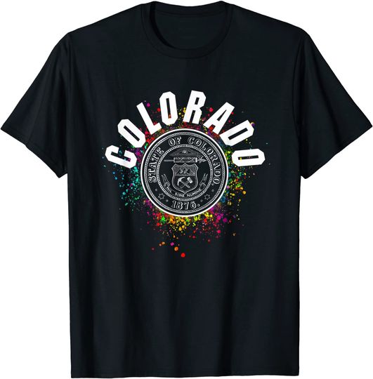 Discover Colorado State Seal Classic CO Graphic Design T-Shirt
