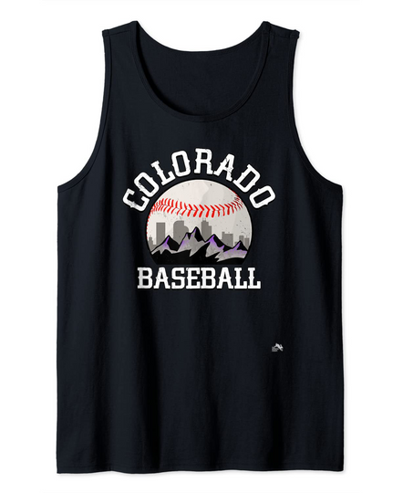 Discover Colorado Baseball Rocky Mountain Team Tank Top