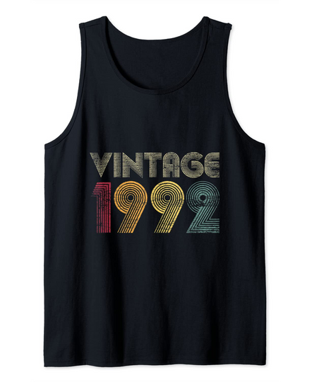 Discover 29th Birthday Gifts Year Old  Vintage 1992 Tank Top