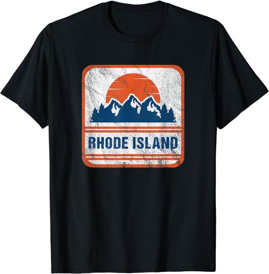 Discover Retro Vintage Rhode Island Gift T-Shirt