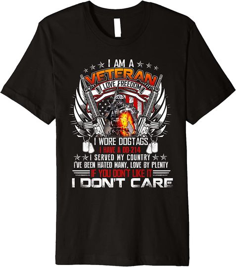 Discover I Am A Veteran I Love Freedom My Country T Shirt