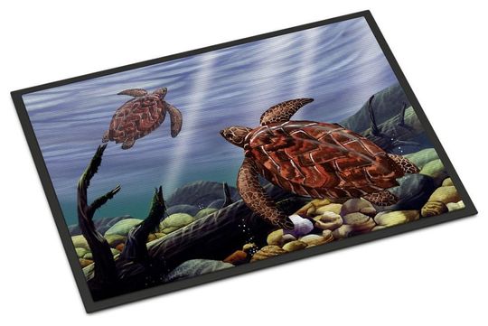 Discover Sea Turtle Door Mat For Family