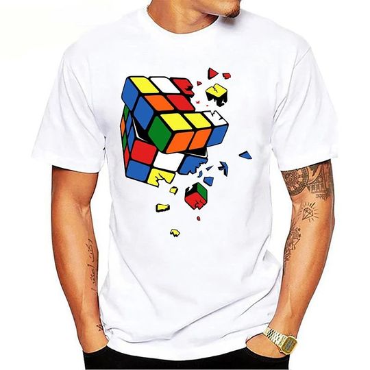 Discover Unisex Tee T shirt 3D Print Graphic Rubik Cube