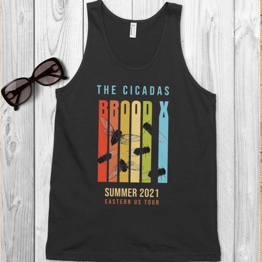 Discover Unisex Tank Top Cicada Brood X Summer 2021 Eastern US Tour