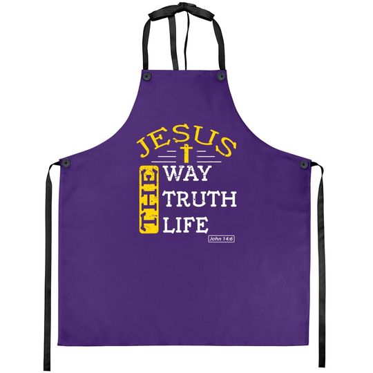Discover Christian Bible Verse 14:6 Gift Apron