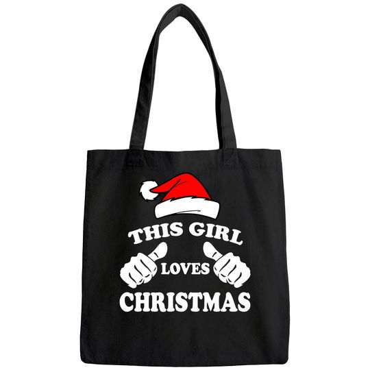 Discover This Girl Loves Christmas Fitted Scoop Bags