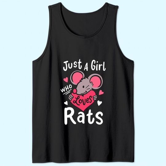 Discover Rat Just a Girl Who Loves Rats Rat Tank Top