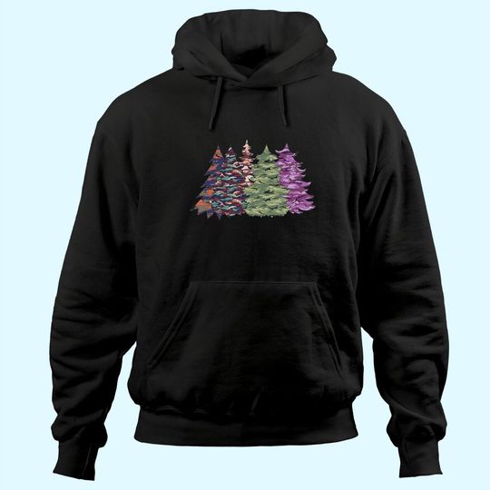 Discover Camouflage Christmas Trees Hoodies