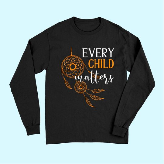 Discover Every Child Matters Men's Long Sleeves Indigenous People