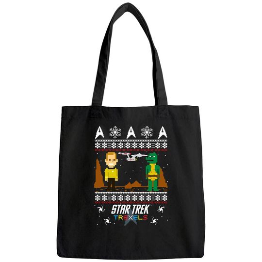 Discover Star Trek Trexels Pixelated Captain Kirk Christmas Classic Bags